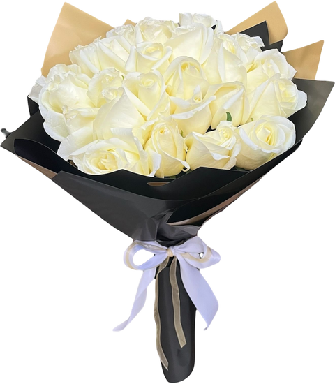 “Abrazo de Luz – Ramo de Condolencias con Rosas Blancas”