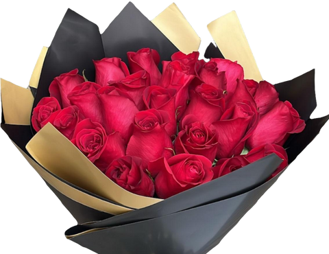“Bouquet de Pasión – 24 Rosas Rojas de Impacto”