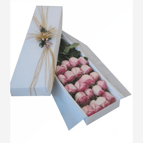 Rosas Rosadas En Caja Princesa, Regalo De Rosas Únicas y Especiales Para Cualquier Ocasión, Flores 24 Horas, Domicilio En Bogotá DC.