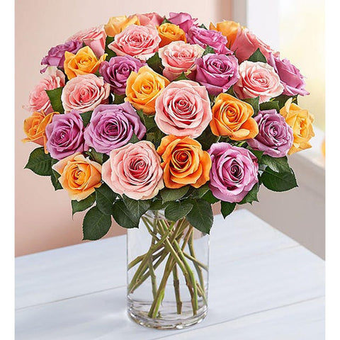 Rosas Para Mujer, Llamadas así por sus flores en colores pastel, nuestras populares rosas se reúnen en un ramo de 18 o 36 tallos para una sorpresa verdaderamente hermosa. Floristería Flores 24 Horas