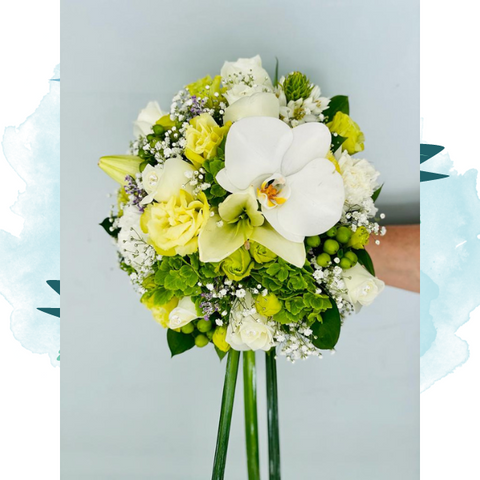 Juntos Por Siempre, Bouquet De Novia, Orquídea, Rosas, Flores Variadas, Ramo De Novia Para Celebración. Floristería Flores 24 Horas, Domicilio Bogotá