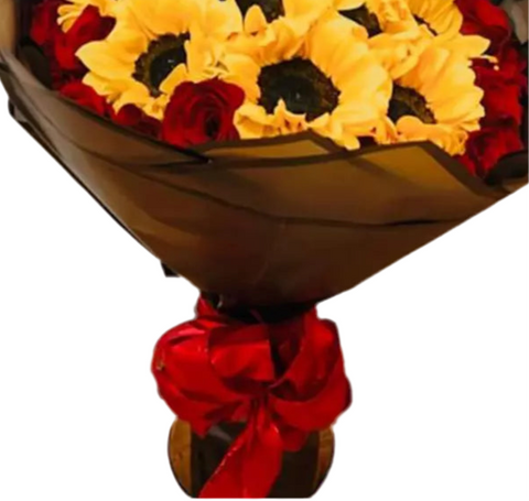 Girasoles y Rosas Bouquet