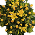 Conoce la Corona Fúnebre Serenidad de Flores 24 Horas. Consulta disponibilidad y coordina tu pedido para una ceremonia de despedida en Bogotá