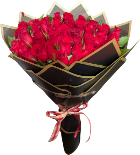 Ramo Gigante de 50 Rosas Rojas - Regalo de Lujo - Flores 24 Horas