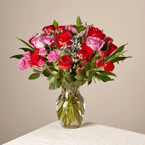 Bouquet Rosas Bellas, flores para decoración de hogar con rosas en bouquet, ramo o jarrón, un hermoso regalo para aniversario, regalo de flores para cumpleaños, flores para toda ocasión y decoración, Floristería Flores 24 Horas