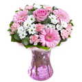 Regalo Perfecto Color Rosa, flores para jardín y decoración de hogar con rosas en jarrón colores rosadas, es un hermoso regalo para aniversario, regalo de flores para cumpleaños, flores para toda ocasión y decoración, Floristería Flores 24 Horas